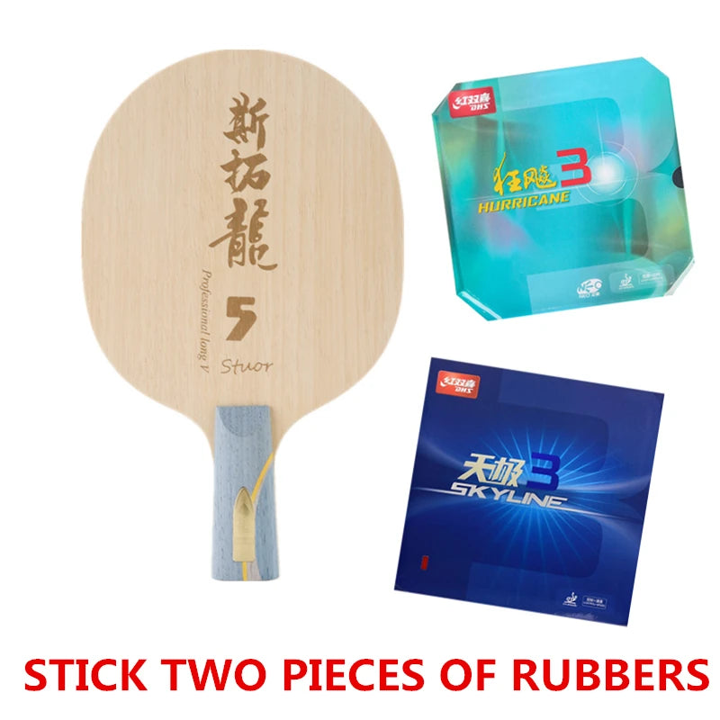 Stuor Long 5 Yellow Carbon Inner Table Tennis Blade Table Tennis Racket Ping Pong Paddles  Carbon Fiber Built-in OFF+ ATTACKING