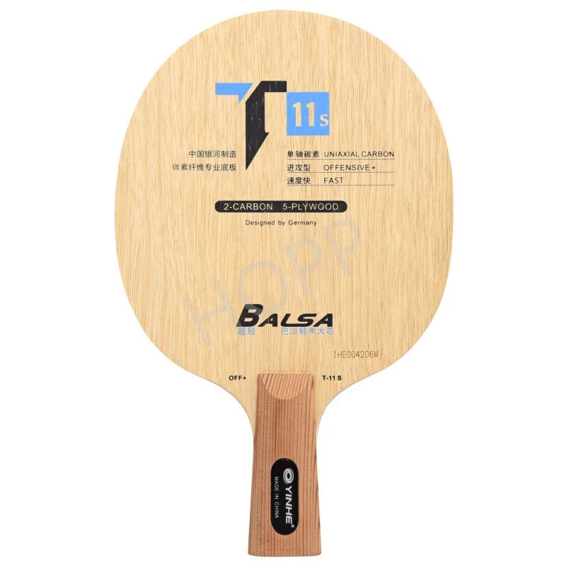 YINHE T-11 T11S (Balsa Light Weight Carbon) YINHE Table Tennis Blade T11 / T11+ Original Galaxy Racket Ping Pong Bat / Paddle