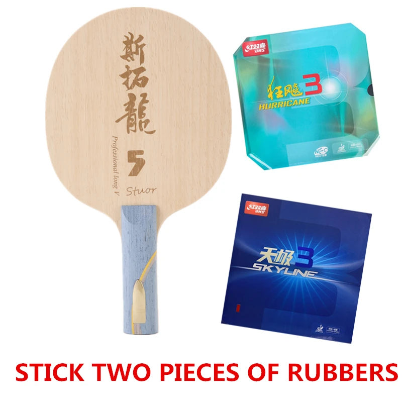 Stuor Long 5 Yellow Carbon Inner Table Tennis Blade Table Tennis Racket Ping Pong Paddles  Carbon Fiber Built-in OFF+ ATTACKING