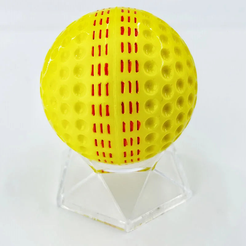 Yellow Cricket Ball with Black Seam, Use for Training, 146g