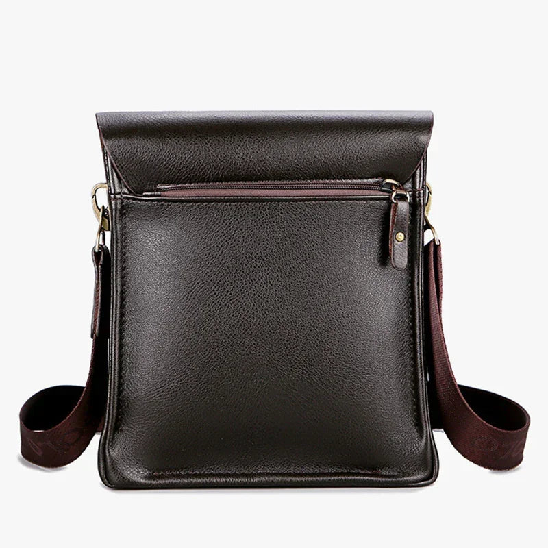 Casual Business Polo Shoulder Bag Paul Vertical Leather Bag Men's Official Document Crossbody Bag Trend