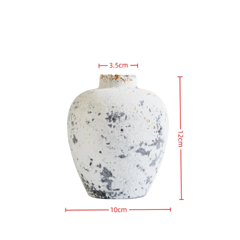 Ceramic Vases Ornaments Nostalgic Handmade Flower Vase For Home Decoration Vase For Dried Flowers Table Decoration