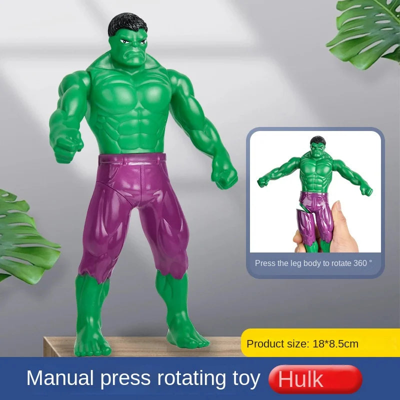 Press and rotate Ultradiga Hulk figurine, Iron Man Spider Man Reunion Birthday Gift, Children's Toy