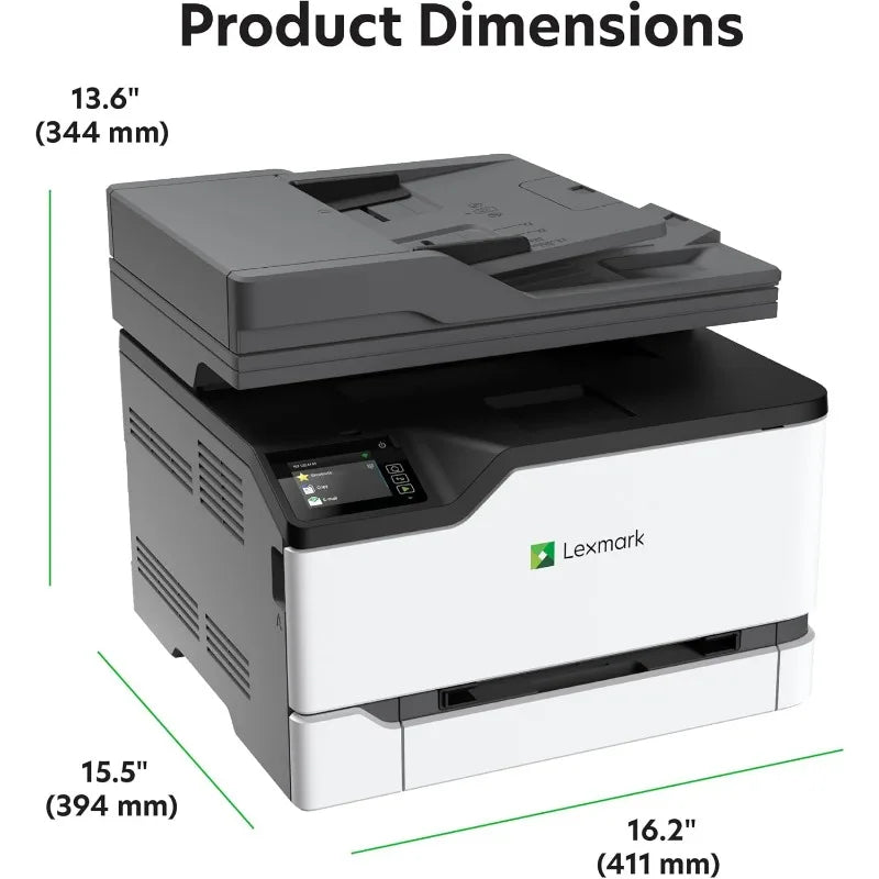 Lexmark CX331adwe Color All-in-One Laser Printer with Touchscreen, Office Scanner Copier Laser, Mobile Ready