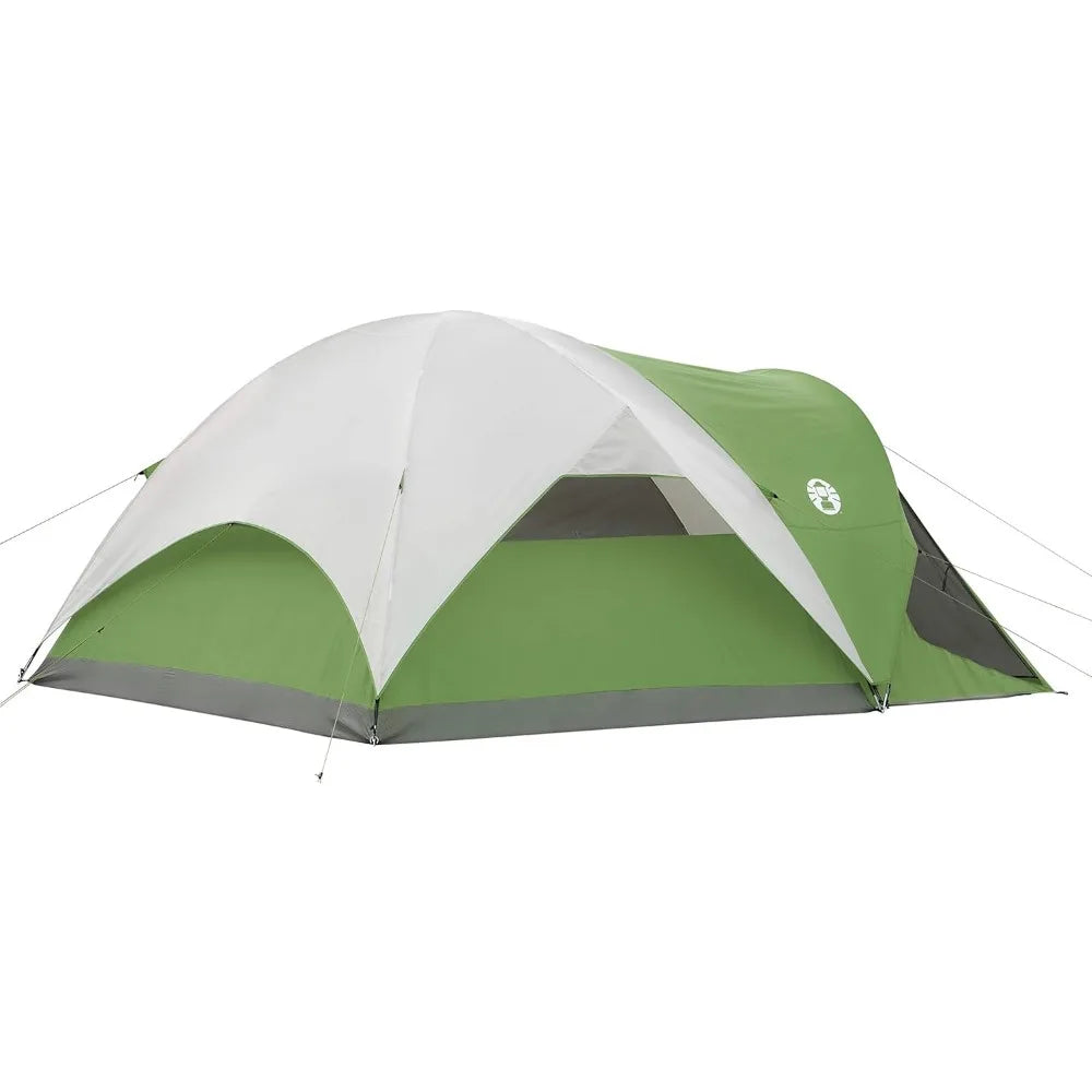 Evanston Screened Camping Tent, 6 Person Weatherproof Tent with Roomy Interior Includes Rainfly, Carry Bag, Easy Setup