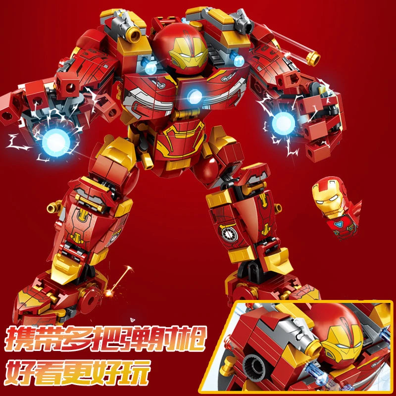 76274 The Super Hulkbuster The Battle of Wakanda Building Block Set Classic hero Movie Model Bricks Children Toy Gift