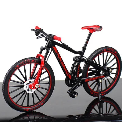 Crazy Magic Finger Bike Alloy Bicycle Model 1:10 Simulation Bicycle Bend Road Mini Racing Toys Adult Collection Gifts