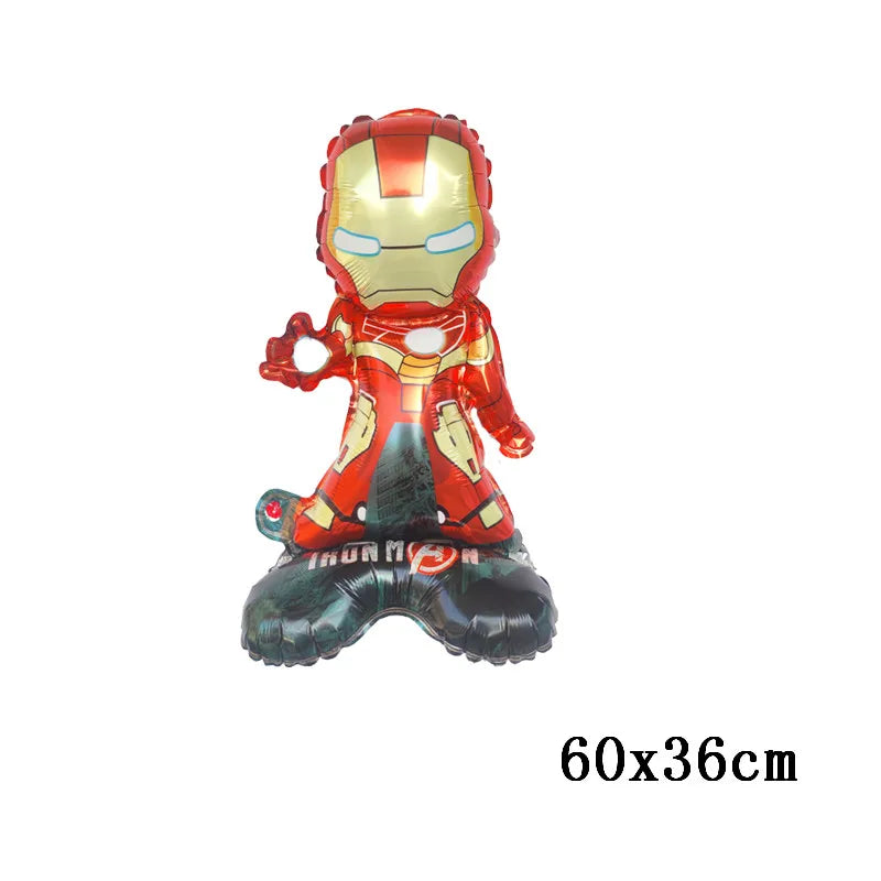 Big 3D Spiderman Balloons For Birthday Iron Man Foil Balloon Hulk Boy Baby Shower Party Decor Superhero Children Tnflatable Toy