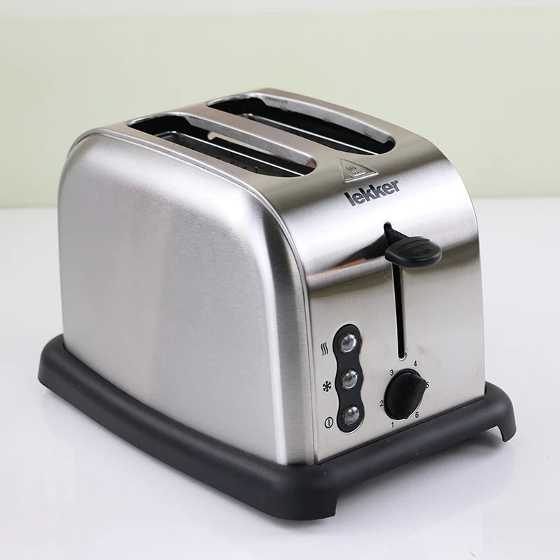 4slices Toaster Stainless Steel Automatic Toaster Electric Oven Toaster Breakfast Machine Baking Heating Bread Machine