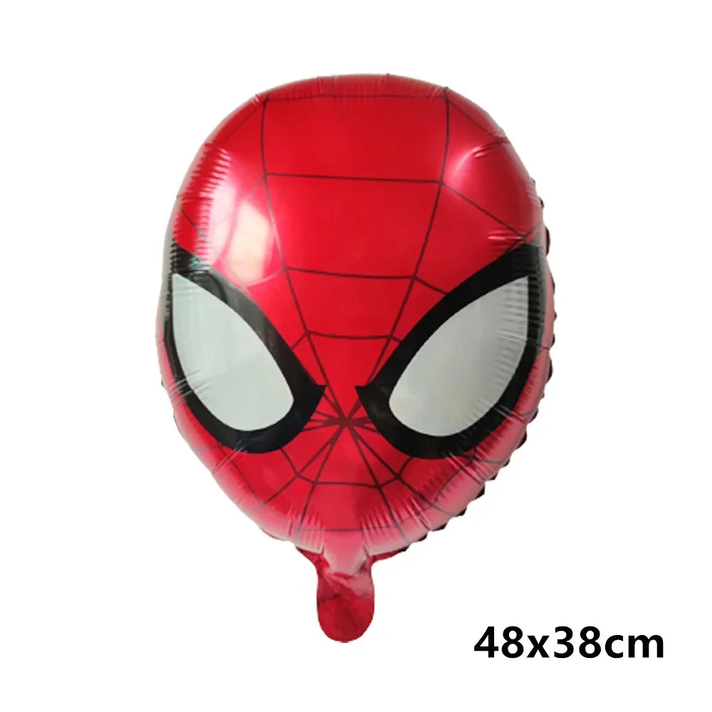 Big 3D Spiderman Balloons For Birthday Iron Man Foil Balloon Hulk Boy Baby Shower Party Decor Superhero Children Tnflatable Toy