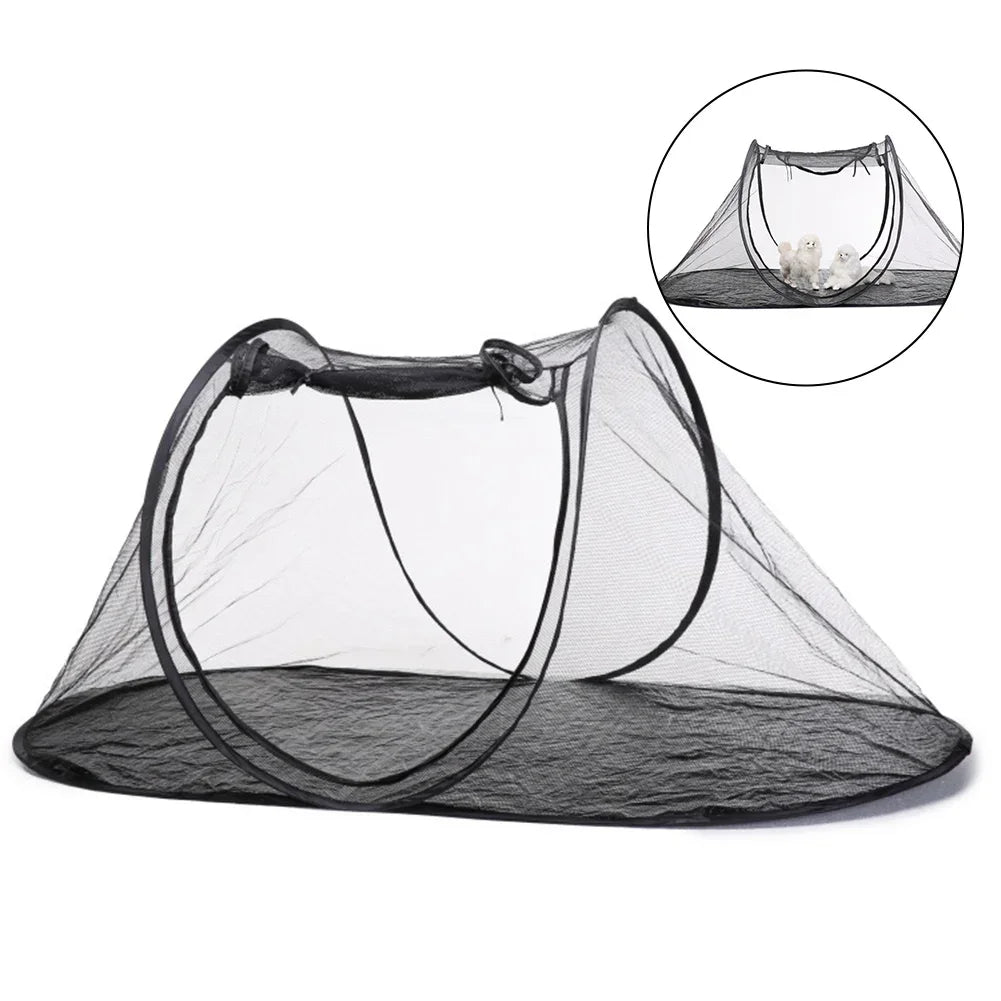 Enclosure Tent Pet Tent 1 Pc About 460g Accessories Black Detachable Mesh Cloth Multipurpose Garden High Quality