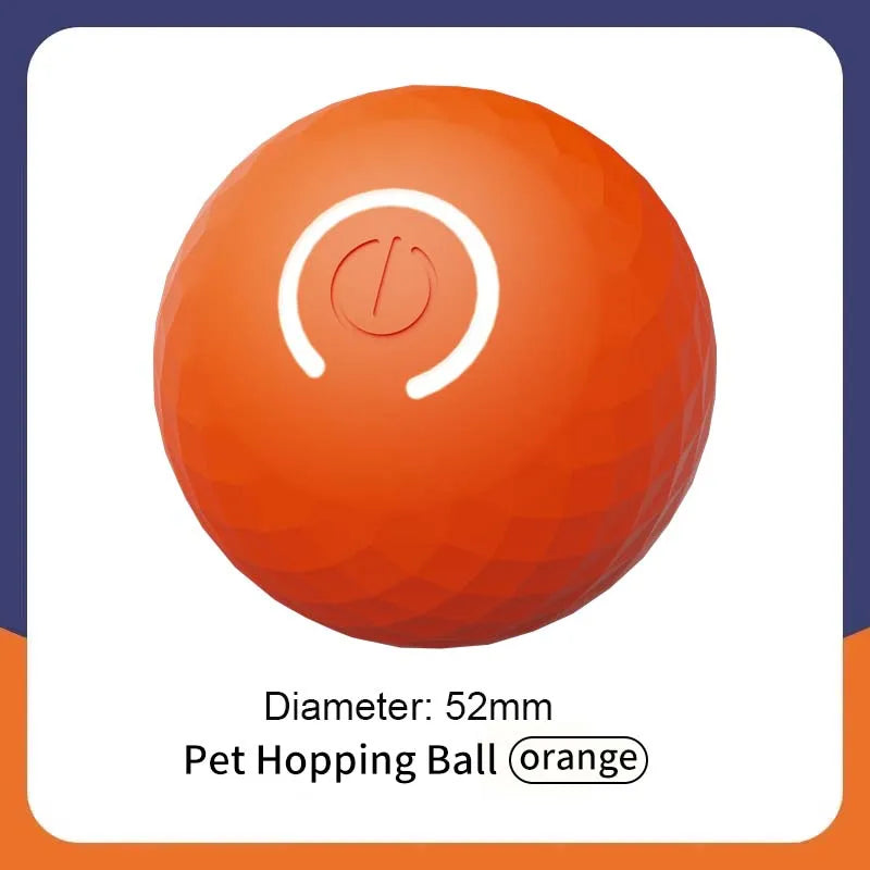 Rechargeable Interactive Dog Ball Electric Pet Toy Ball Cat Dog Chew Training Ball Smart Moving Bouncing Rolling Magic Ball