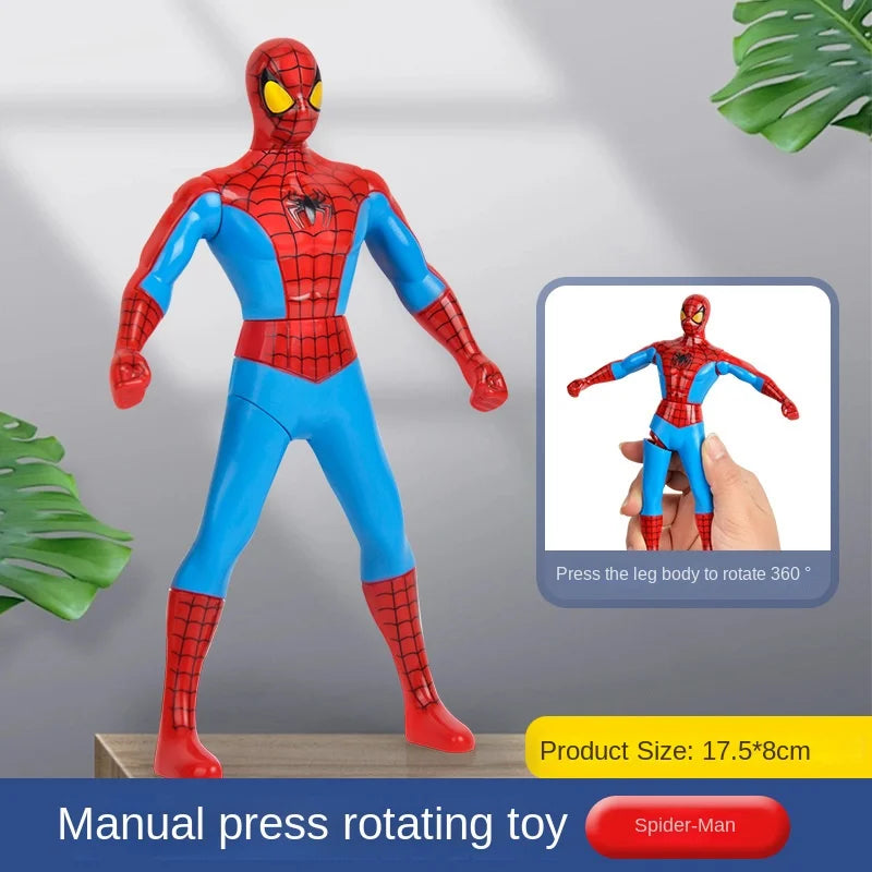 Press and rotate Ultradiga Hulk figurine, Iron Man Spider Man Reunion Birthday Gift, Children's Toy