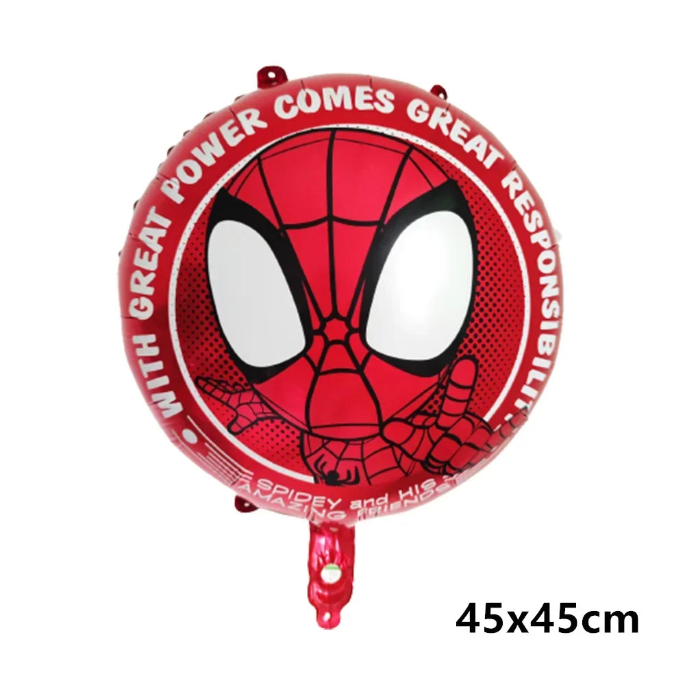 Big 3D Spiderman Balloons For Birthday Iron Man Foil Balloon Hulk Boy Baby Shower Party Decor Superhero Children Tnflatable Toy