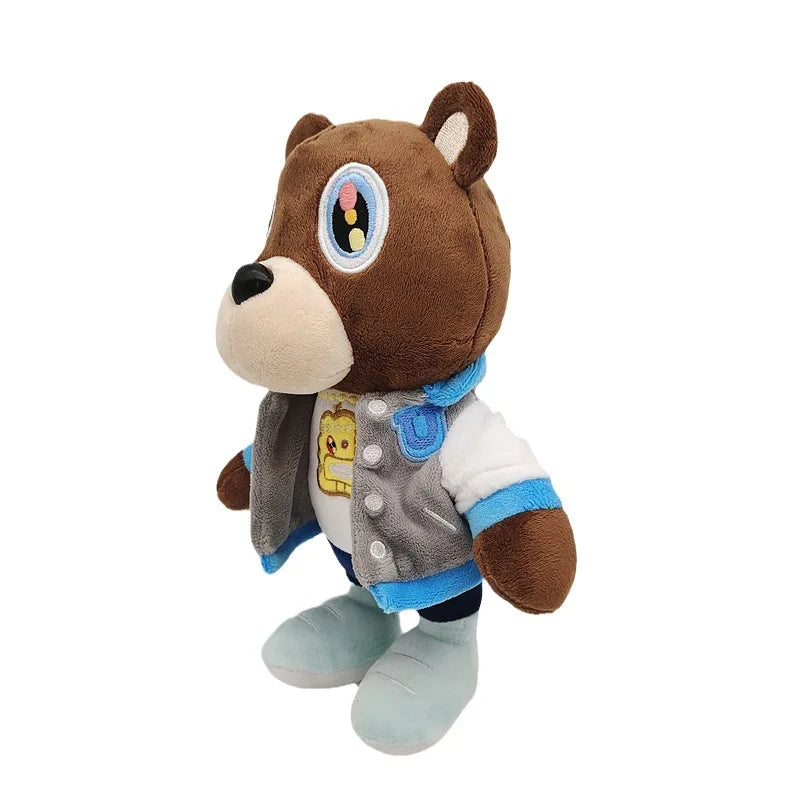 Kawaii Kanye Dropout Bear Teddy Bear Plush Toys Kanye West Graduation Soft Stuffed Home Room Decor Birthday Gift