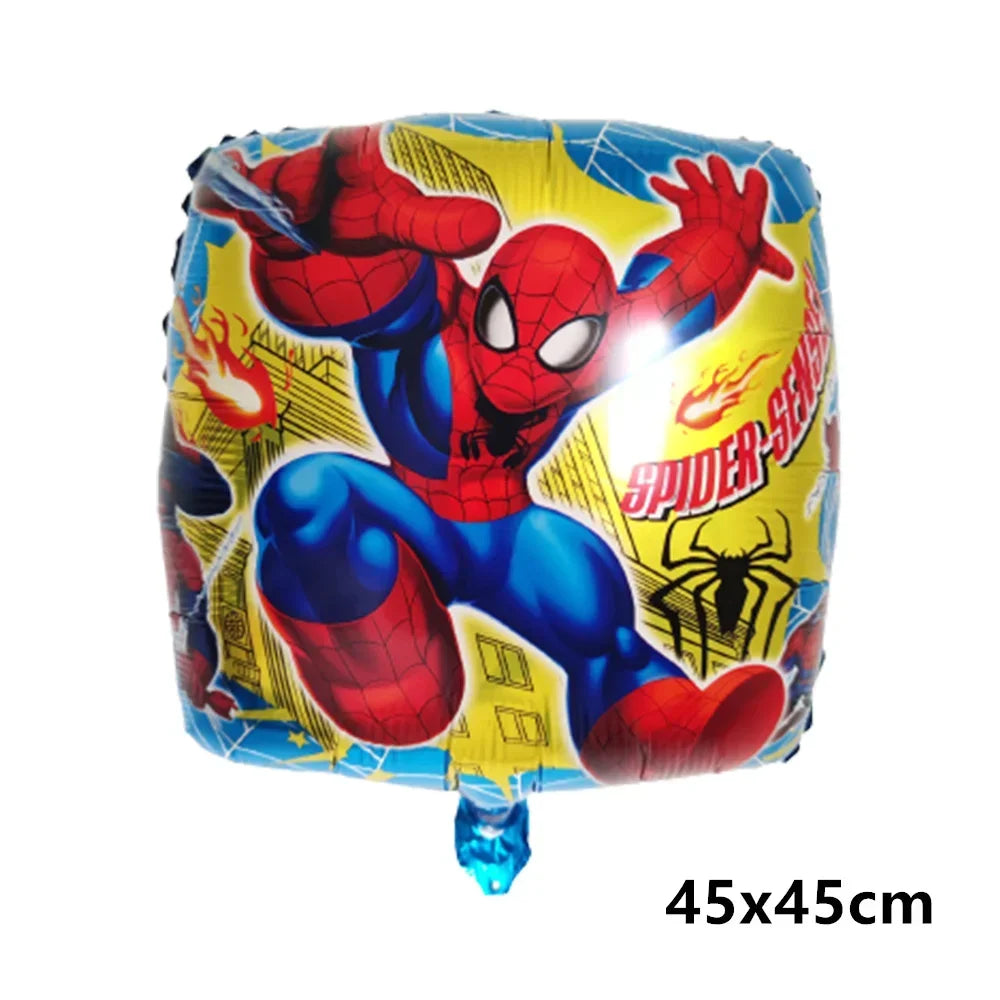 Big 3D Spiderman Balloons For Birthday Iron Man Foil Balloon Hulk Boy Baby Shower Party Decor Superhero Children Tnflatable Toy