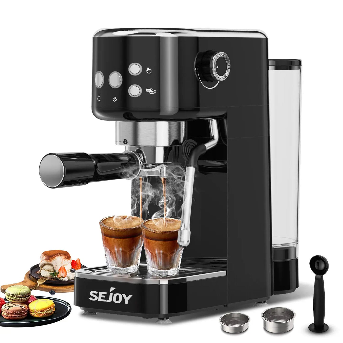 Sejoy Home Espresso Machine 20Bar Coffee Machine Latte Coffee Maker Cappuccino Machine