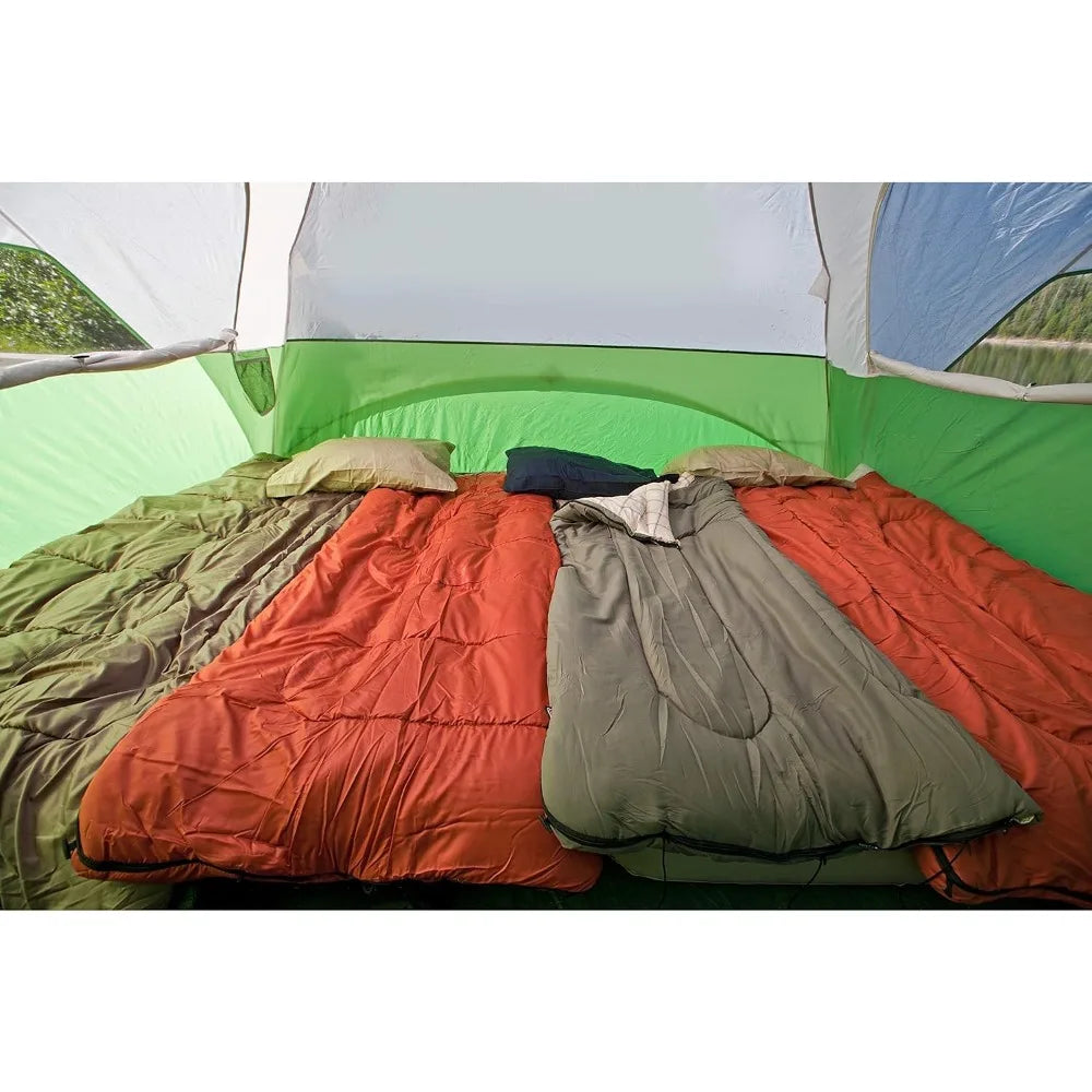 Evanston Screened Camping Tent, 6 Person Weatherproof Tent with Roomy Interior Includes Rainfly, Carry Bag, Easy Setup