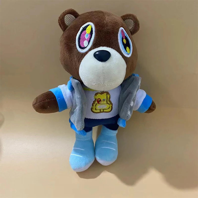 Kawaii Kanye Dropout Bear Teddy Bear Plush Toys Kanye West Graduation Soft Stuffed Home Room Decor Birthday Gift