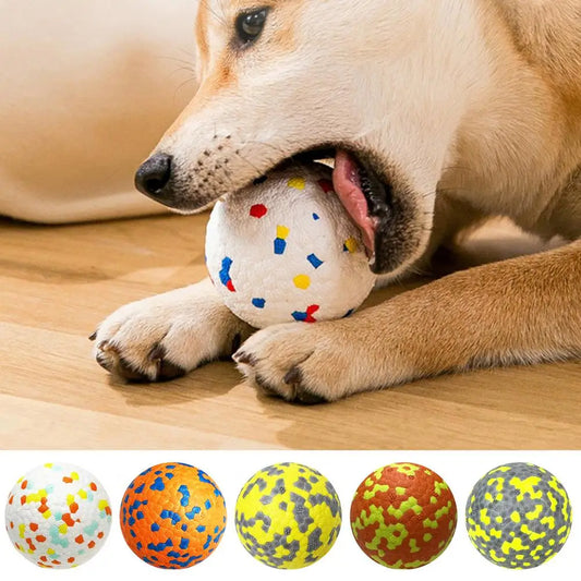 Dog Ball Toy High Elastic Bite Resistant Anxiety Relief with 3D Protrusions for Aggressive Chewers Interactive Pet Supplies