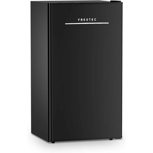 3.2 Cu. Ft. Mini Fridge with Freezer Small Refrigerator, Mini Fridge for Bedroom, Single Door, Energy Saving, Low Noise,