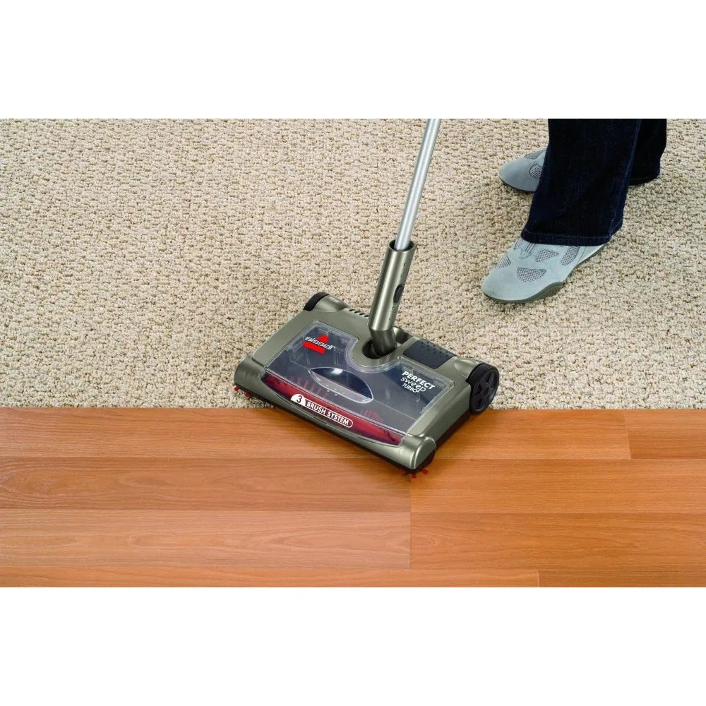 Cordless Sweeper, Electric Sweeping Machine, Easy-to-Remove, top Loading Dirt Container, up to 60 Minutes of Cleaning Time