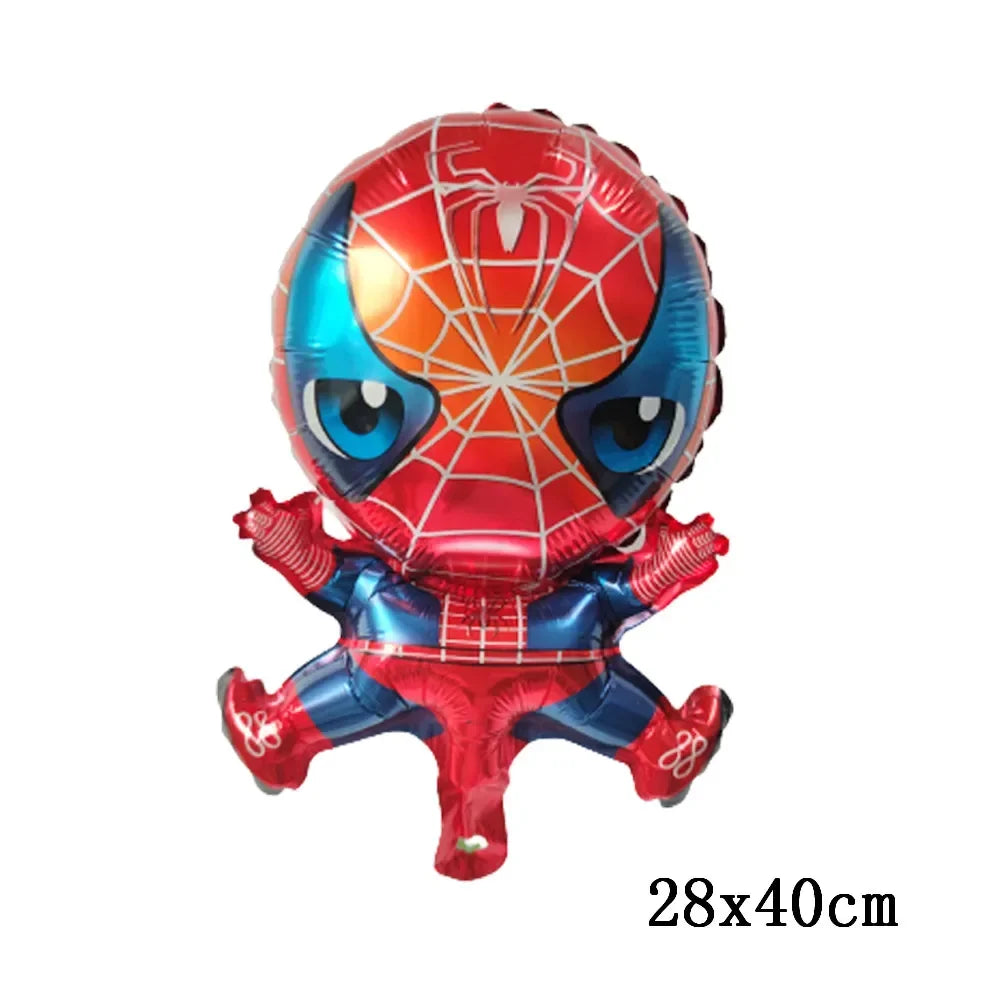 Big 3D Spiderman Balloons For Birthday Iron Man Foil Balloon Hulk Boy Baby Shower Party Decor Superhero Children Tnflatable Toy