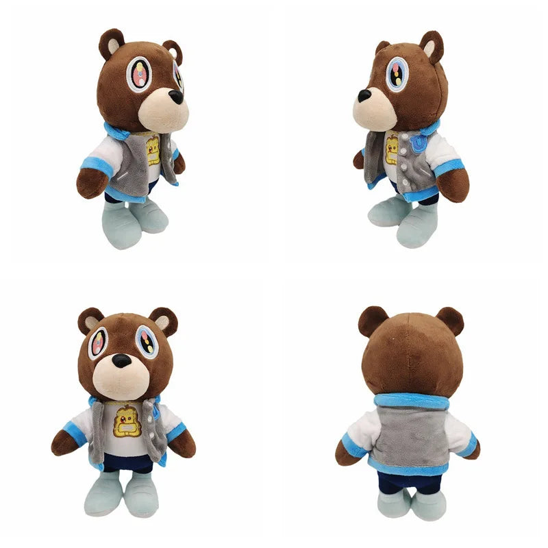 Kawaii Kanye Dropout Bear Teddy Bear Plush Toys Kanye West Graduation Soft Stuffed Home Room Decor Birthday Gift