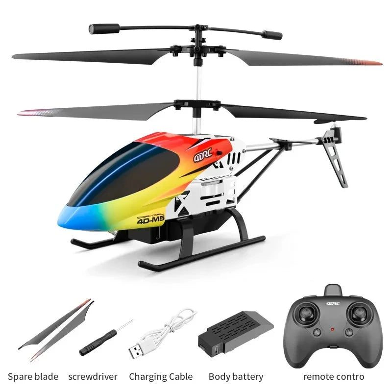 Remote Control Helicopter M5 Altitude Hold 3.5 Channel RC Helicopters with Gyro Indoor Flying Airplane Drone Toy Christmas Gift