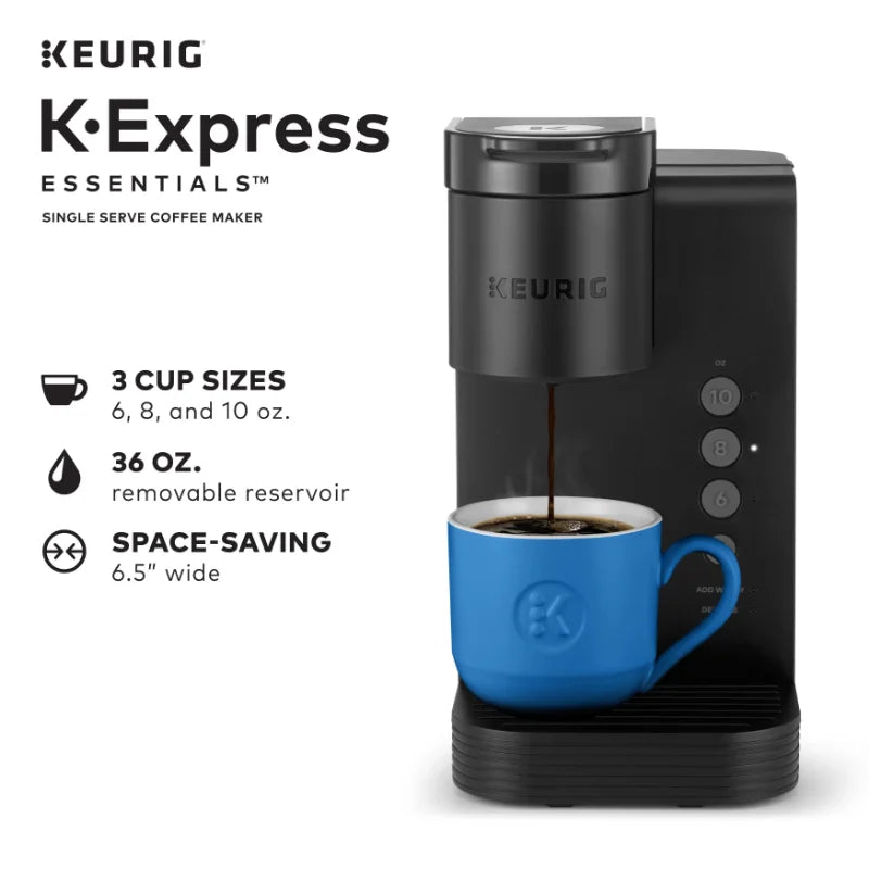 Keurig K-Express Essentials Single Serve K-Cup Pod Coffee Maker, Black coffe machine