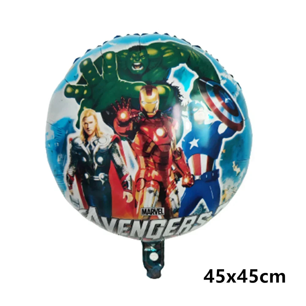 Big 3D Spiderman Balloons For Birthday Iron Man Foil Balloon Hulk Boy Baby Shower Party Decor Superhero Children Tnflatable Toy