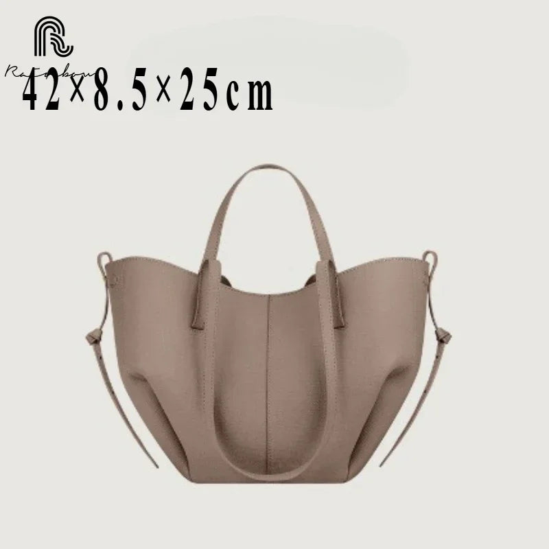 RAINBOW New Fashion Women's Split Underarm Handbag Single Shoulder Wing Bag Large Capacity Dumpling Luxury Tote Commuting Gift