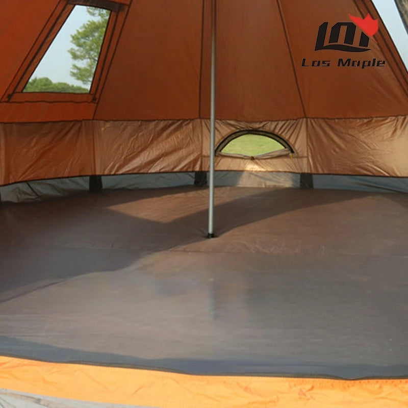 Glaming Luxury Mongolia Yurt, Family Travel, Hiking, Outdoor Camping Castle Tent, Silver Coated UV Function, 6-10Persons