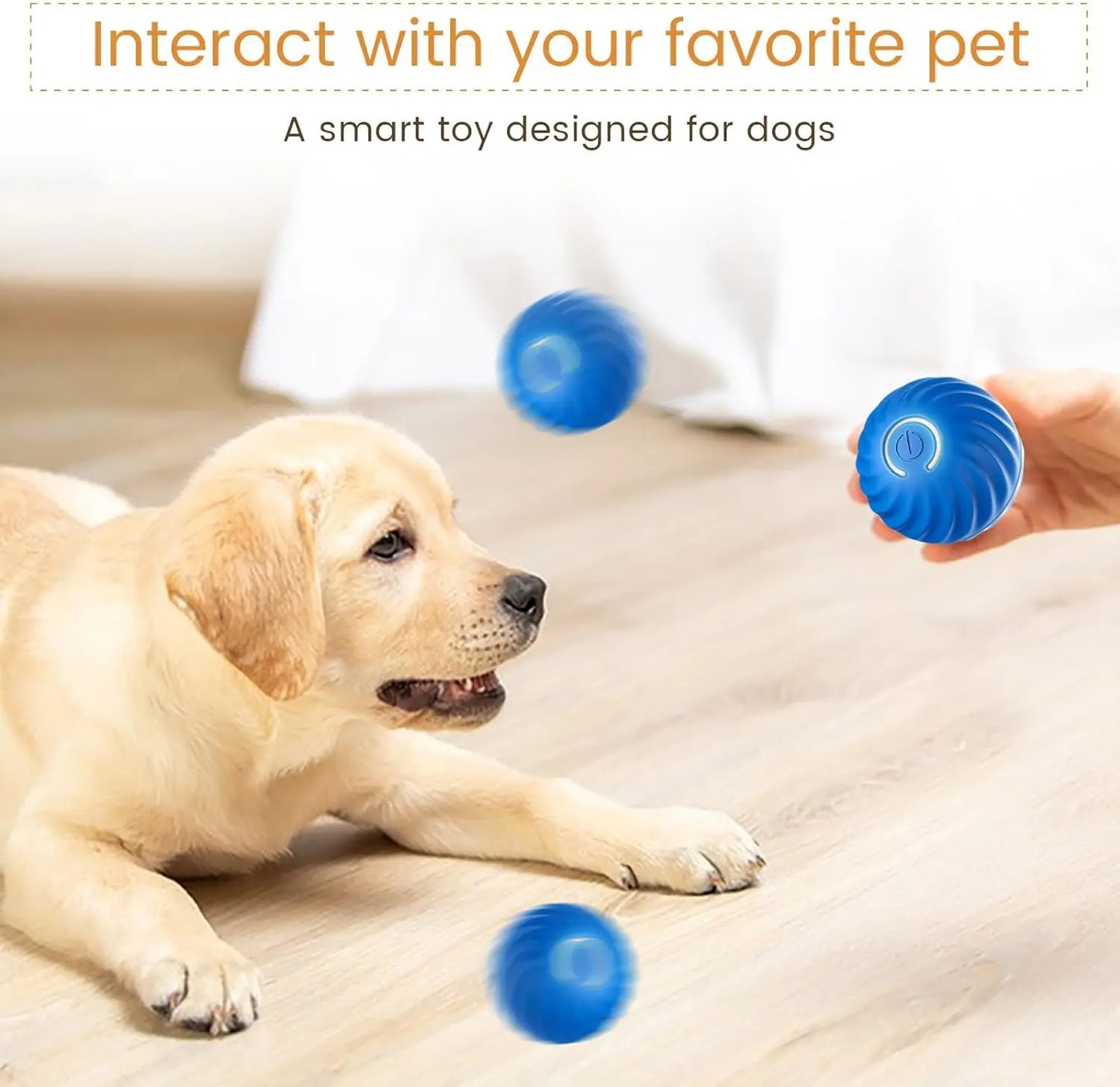 Durable Active Rolling Wicked USB Rechargeable Balls Moving Bouncing Rotating Ball Interactive Pet Toys Dog Balls