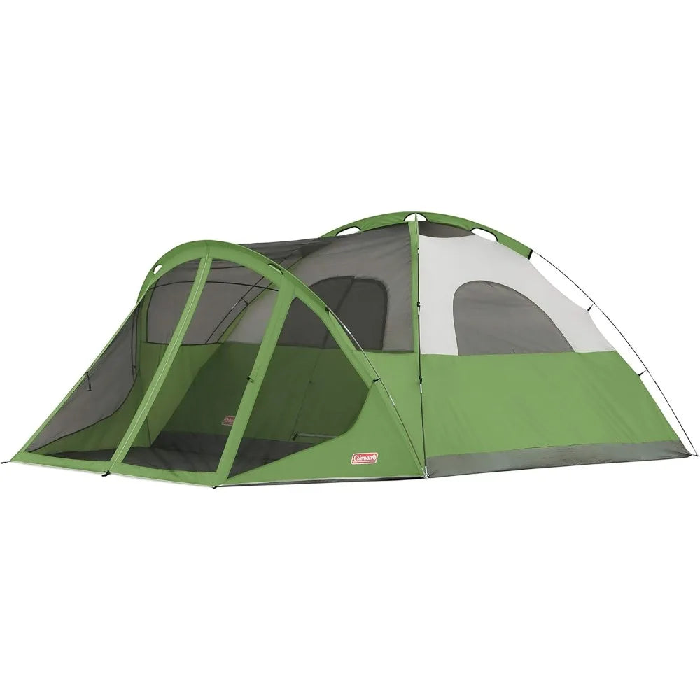 Evanston Screened Camping Tent, 6 Person Weatherproof Tent with Roomy Interior Includes Rainfly, Carry Bag, Easy Setup