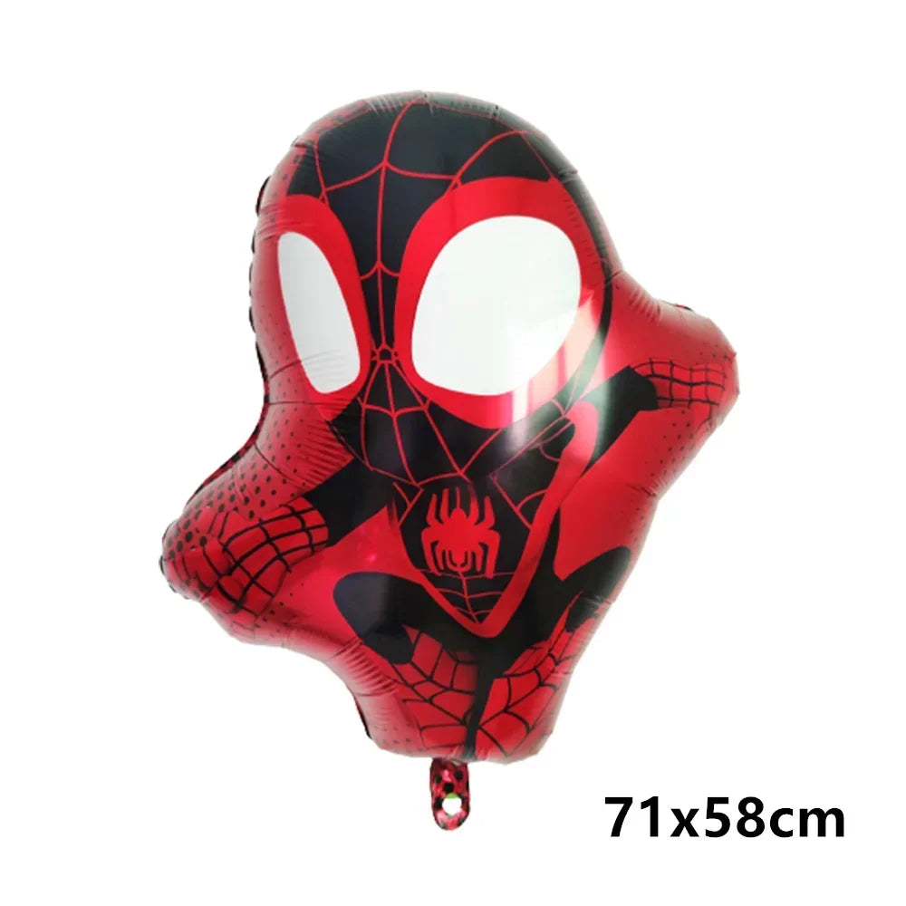 Big 3D Spiderman Balloons For Birthday Iron Man Foil Balloon Hulk Boy Baby Shower Party Decor Superhero Children Tnflatable Toy