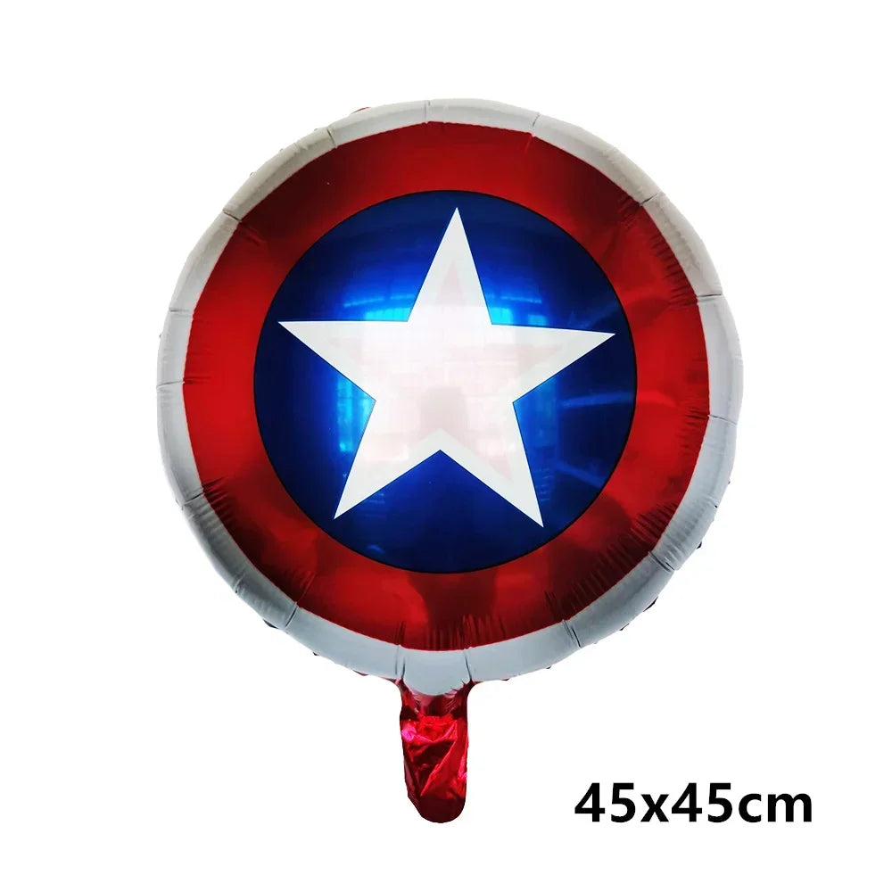 Big 3D Spiderman Balloons For Birthday Iron Man Foil Balloon Hulk Boy Baby Shower Party Decor Superhero Children Tnflatable Toy