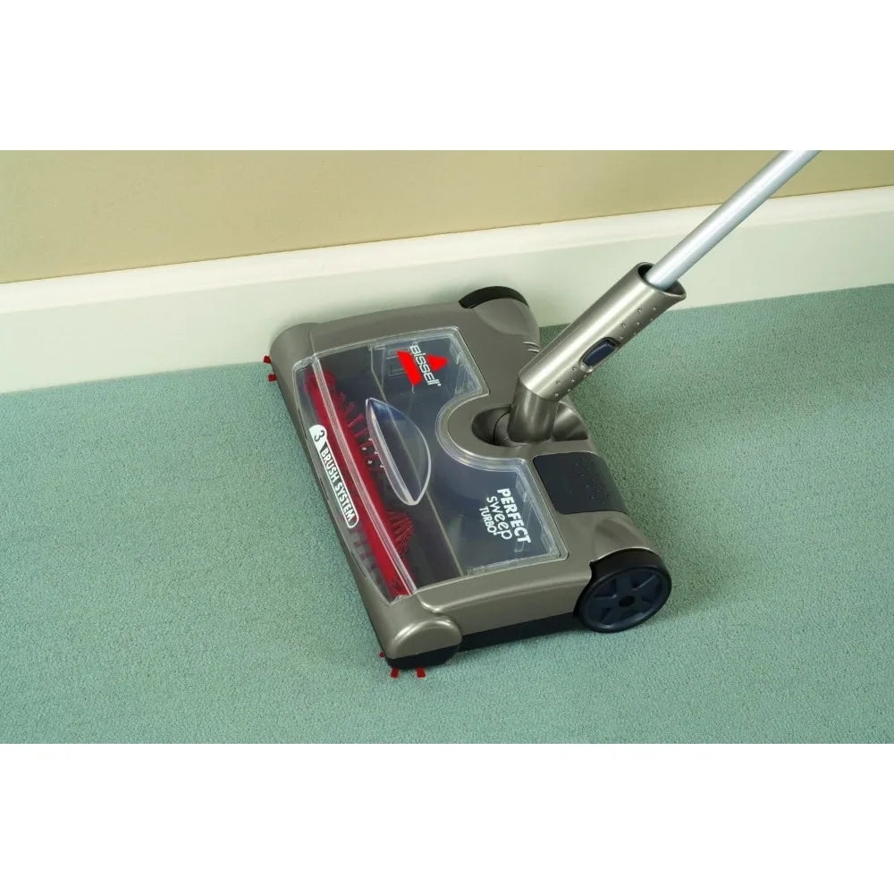 Cordless Sweeper, Electric Sweeping Machine, Easy-to-Remove, top Loading Dirt Container, up to 60 Minutes of Cleaning Time