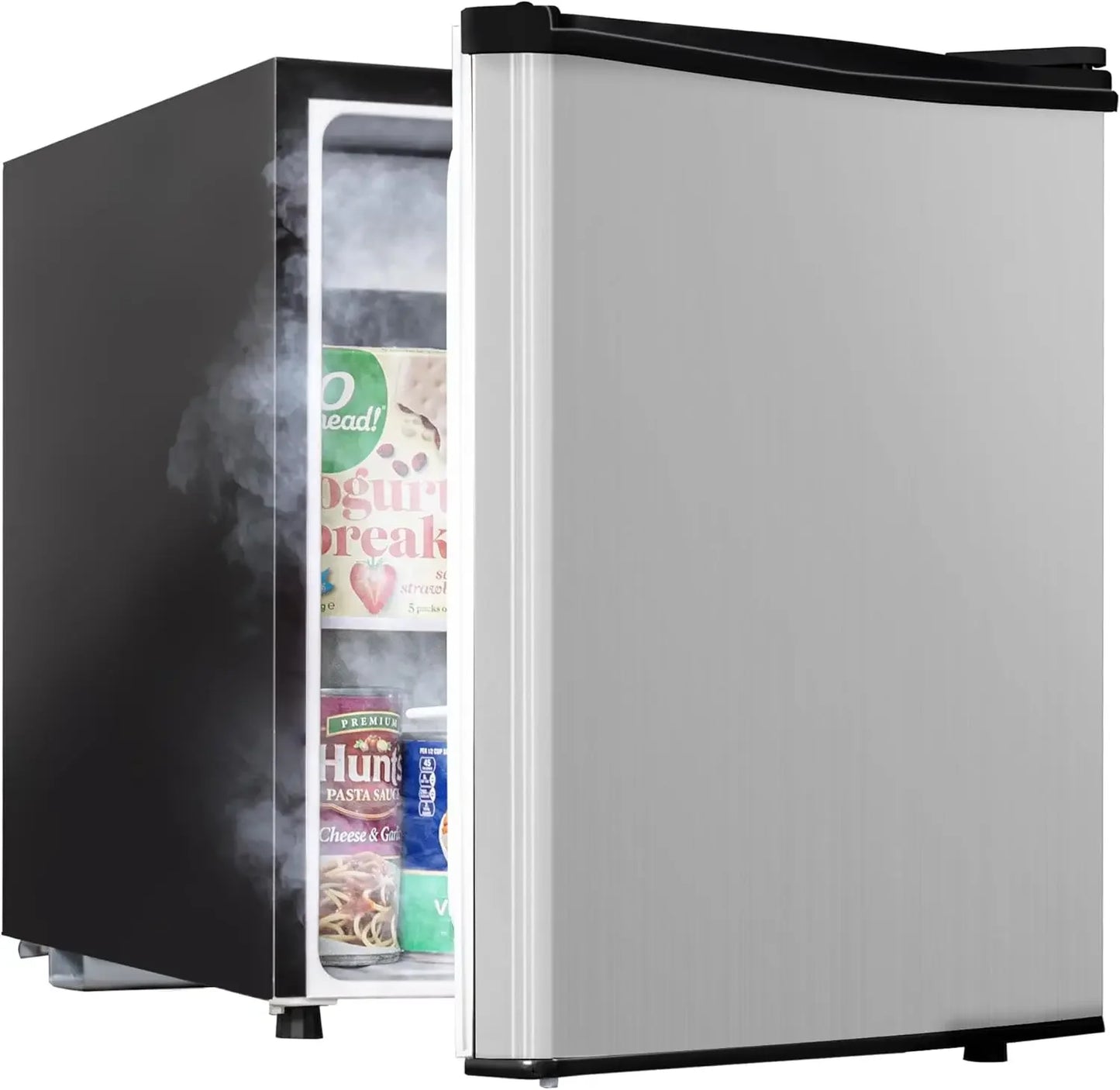 1.7 Cu.Ft Mini Fridge with Freezer, Low Noise Compact Refrigerator, Adjustable Thermostat, Energy Saving, for Bedroom, Office