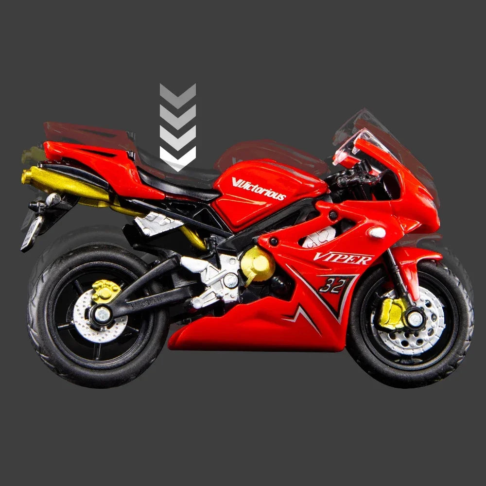 1:18 Scale Triumph 675 Alloy Scooter Sport Bike Figurines Diecasts Kids Toys Motorcycle Vehicles Racing Model Replicas Boys Gift