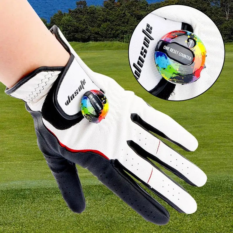 1Pc 3cm Golf ScoreStroke Counter With Hat Clip Portable One Touch Reset Clip On Hat/Glove Game Scoring Record Up To 12 Strokes