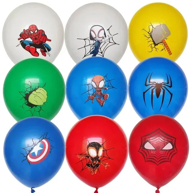 Big 3D Spiderman Balloons For Birthday Iron Man Foil Balloon Hulk Boy Baby Shower Party Decor Superhero Children Tnflatable Toy