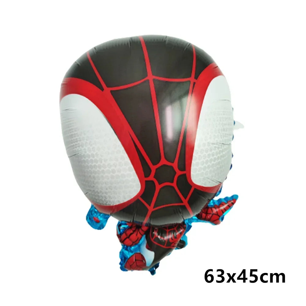 Big 3D Spiderman Balloons For Birthday Iron Man Foil Balloon Hulk Boy Baby Shower Party Decor Superhero Children Tnflatable Toy