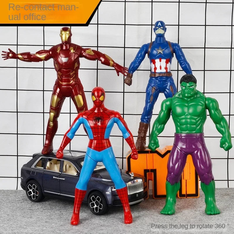 Press and rotate Ultradiga Hulk figurine, Iron Man Spider Man Reunion Birthday Gift, Children's Toy