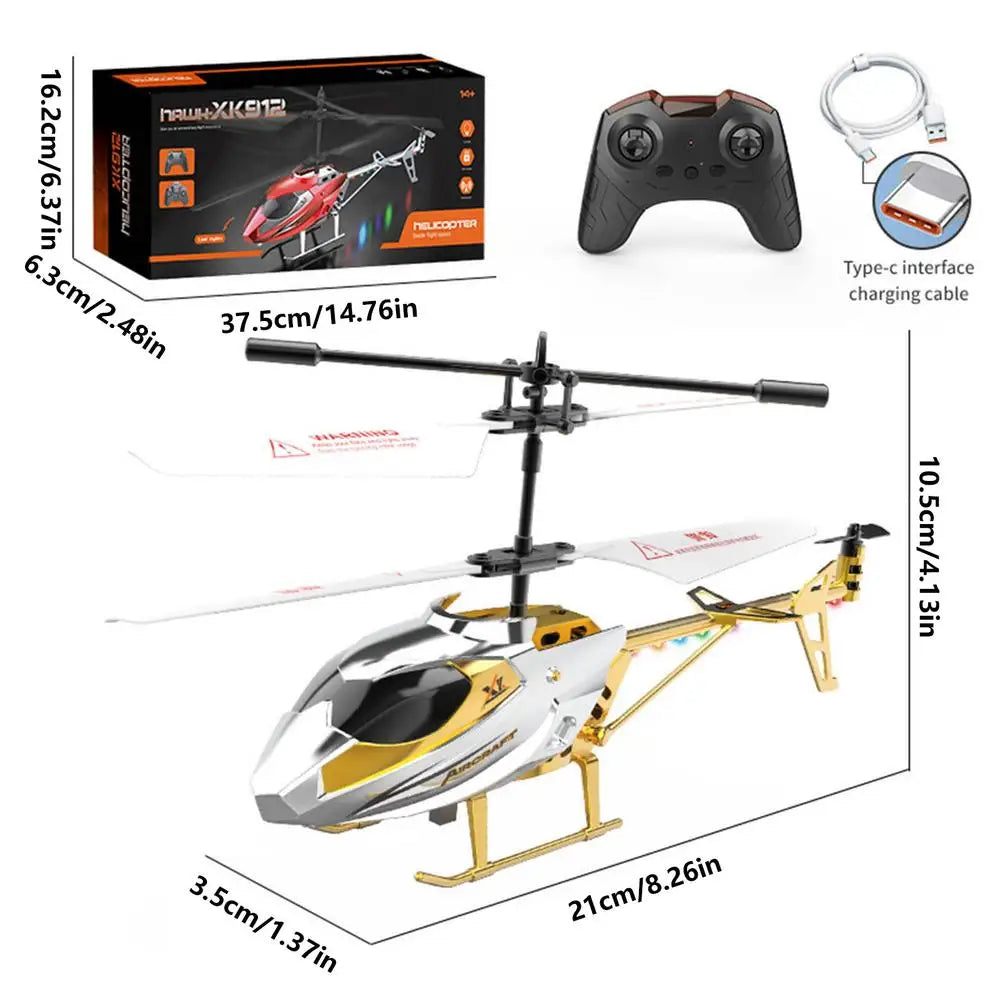 Kids Remote Helicopter With Stable Flight & Easy Control Remote Control Aircraft Flying Kids Toys for Boys Gifts