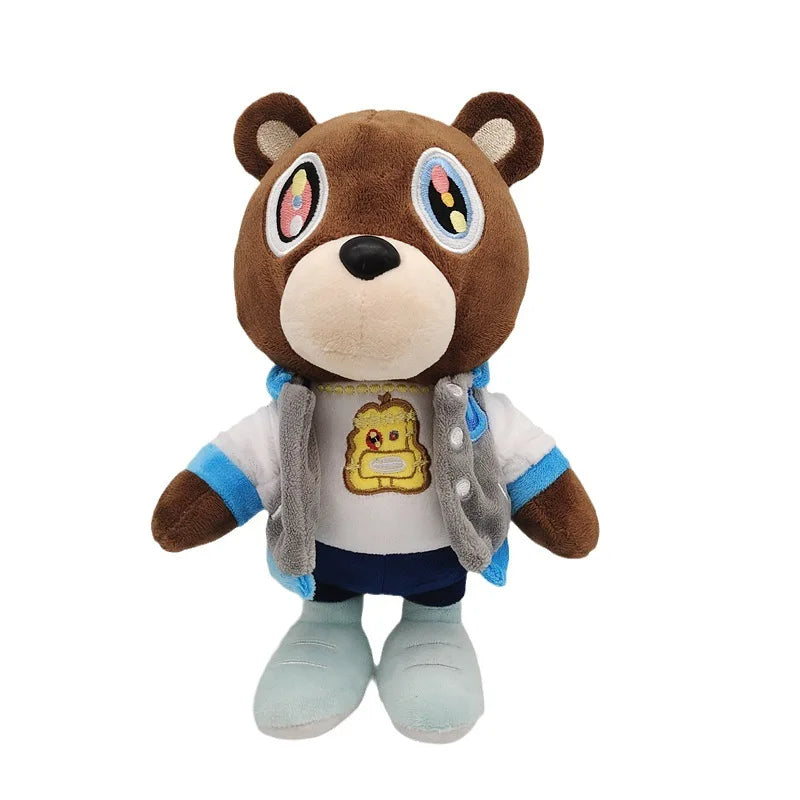 Kawaii Kanye Dropout Bear Teddy Bear Plush Toys Kanye West Graduation Soft Stuffed Home Room Decor Birthday Gift