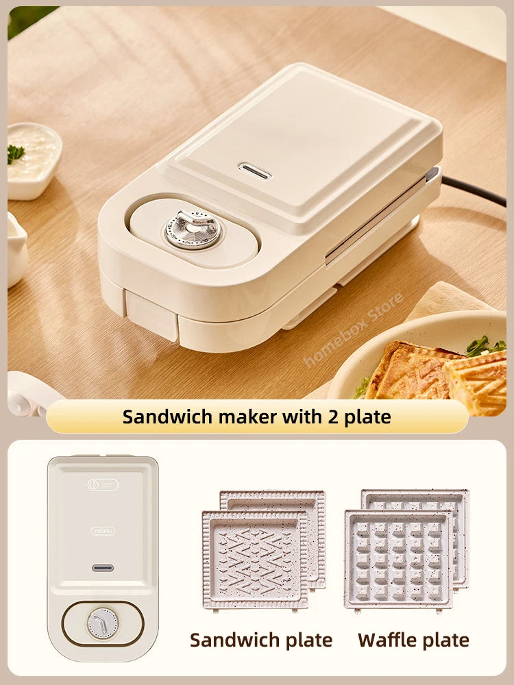 Electric Sandwich Maker Multifunctional Waffle Machine Toaster Baker Breakfast Machine Takoyaki Pancake Donuts Sandwichera 220V