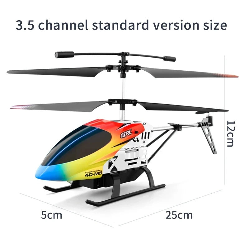 Remote Control Helicopter M5 Altitude Hold 3.5 Channel RC Helicopters with Gyro Indoor Flying Airplane Drone Toy Christmas Gift