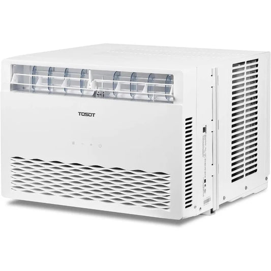 TOSOT 10,000BTU Window Air Conditioner, Modern Design, and Temperature-Sensing Remote