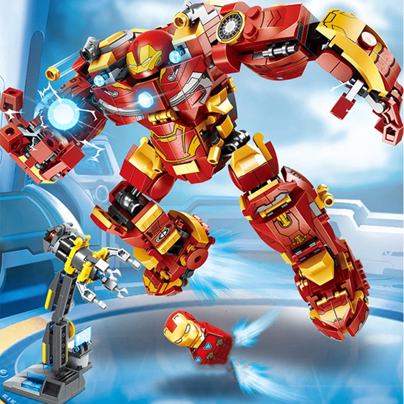 76274 The Super Hulkbuster The Battle of Wakanda Building Block Set Classic hero Movie Model Bricks Children Toy Gift